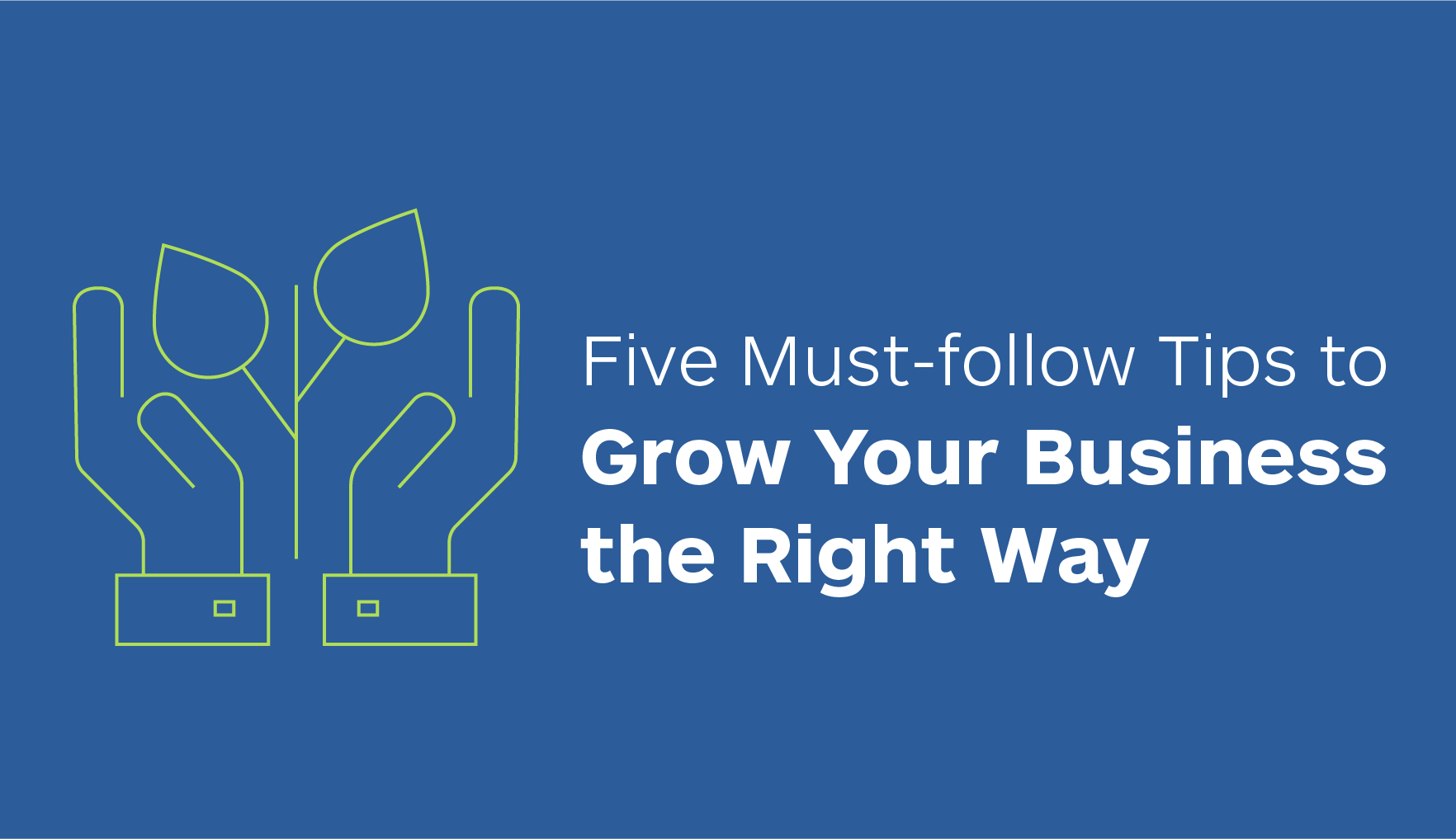 5 Must-follow Tips to Grow Your Business the Right Way