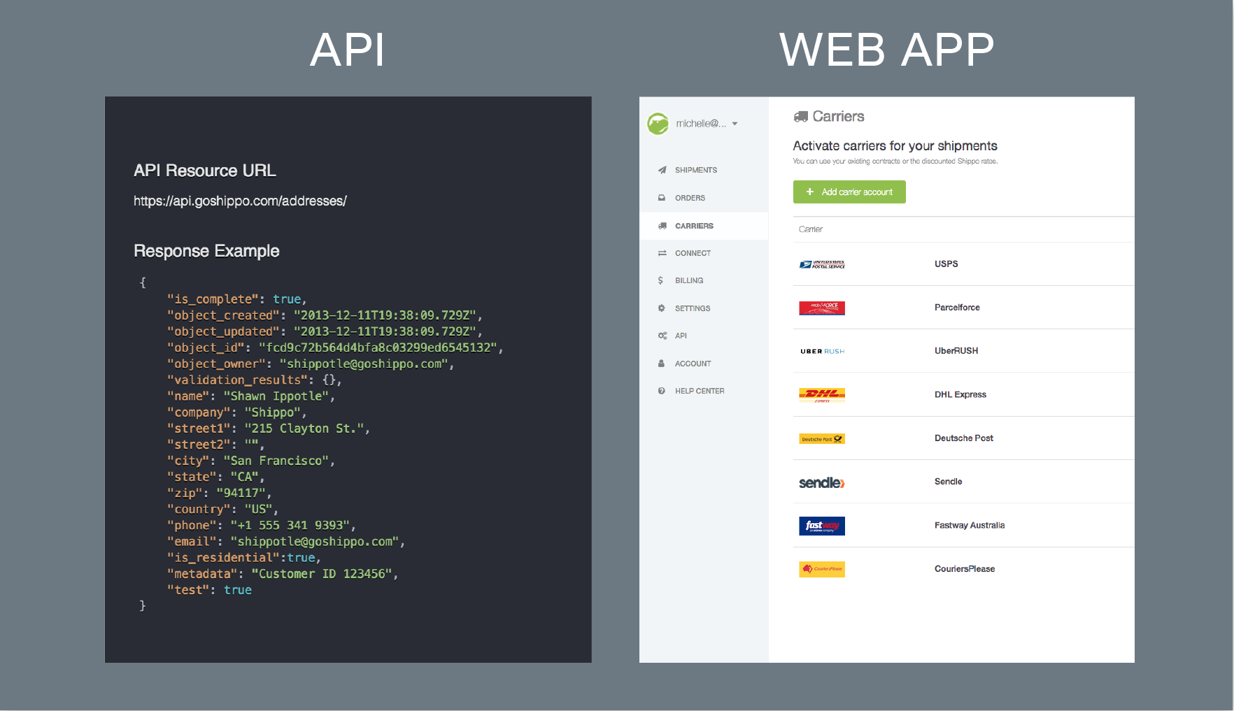 API vs. web app